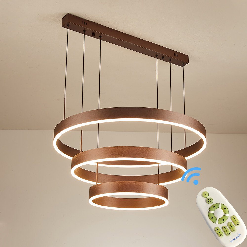 Euroton LED Pendelleuchte LED Pendelleuchte 6053 Fernbedienung warmweiß bis kaltweiß einstellbar, LED fest integriert