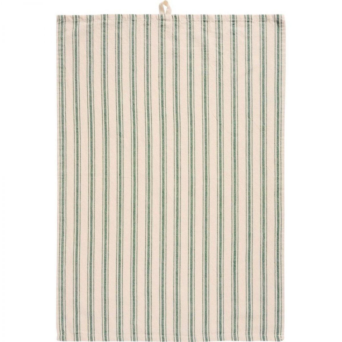Ib Laursen Geschirrtuch Ib Laursen Geschirrtuch Franz Streifen Dunkelgrün (50x70cm)