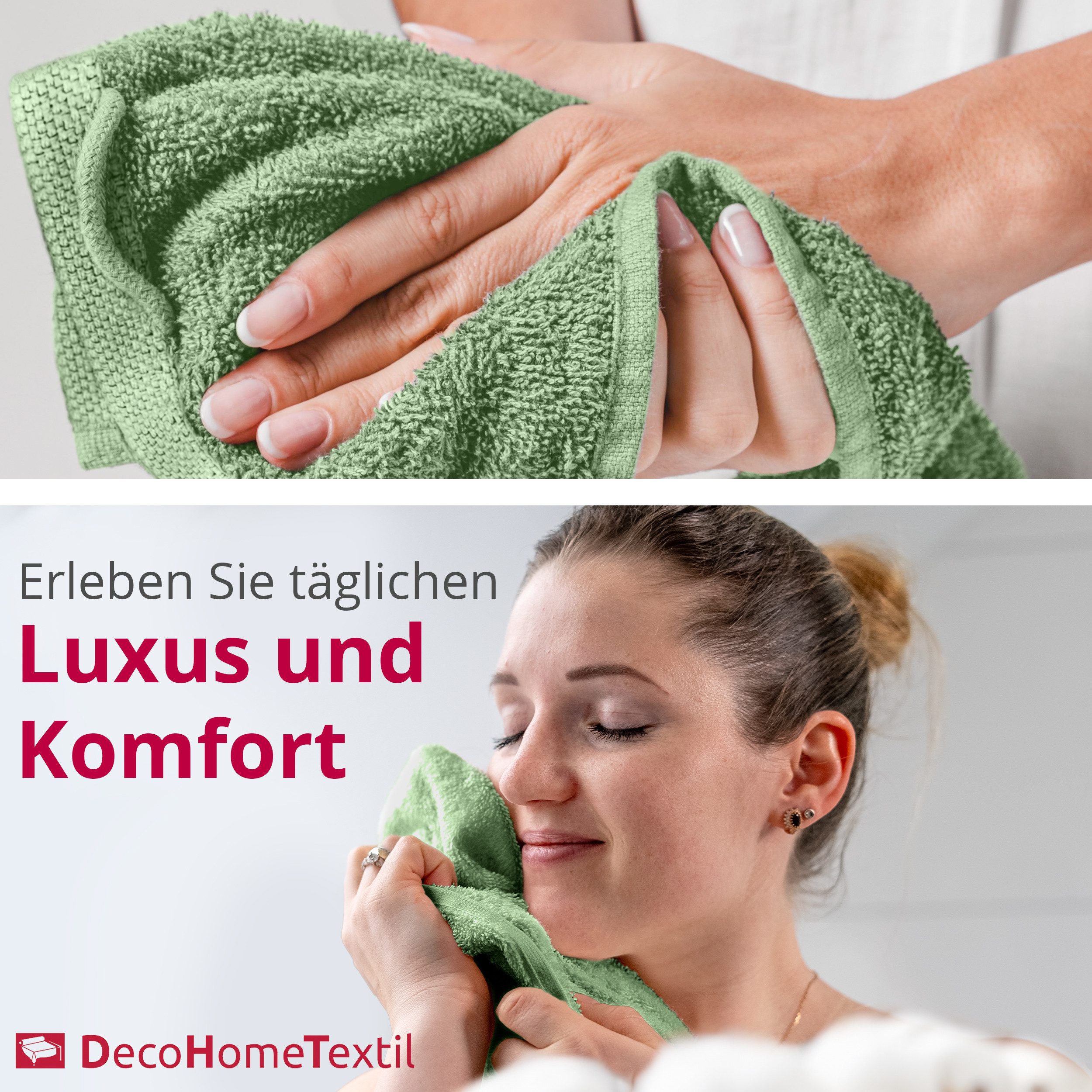 DecoHomeTextil Heimtextilmanufaktur Handtuch Handtuch Set 100% günstig online kaufen