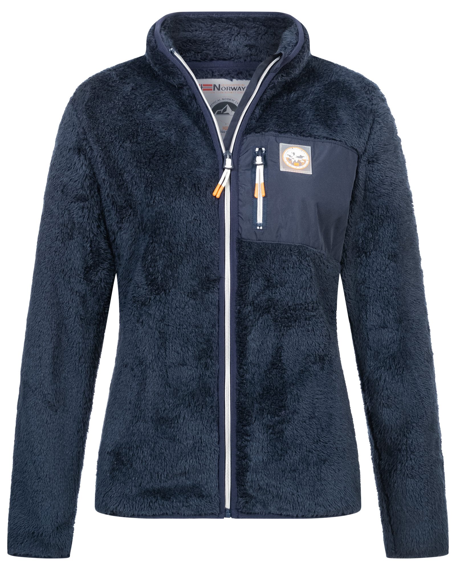 Geographical Norway Fleecejacke Damen Teddy Fleece Jacke Herbst Winter Jack günstig online kaufen
