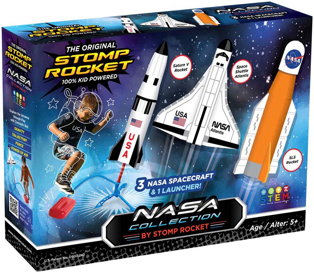 Stomp Rocket Spiel NASA Collection by Stomp Rocket, Luftdruckraketen-Outdoorspiel