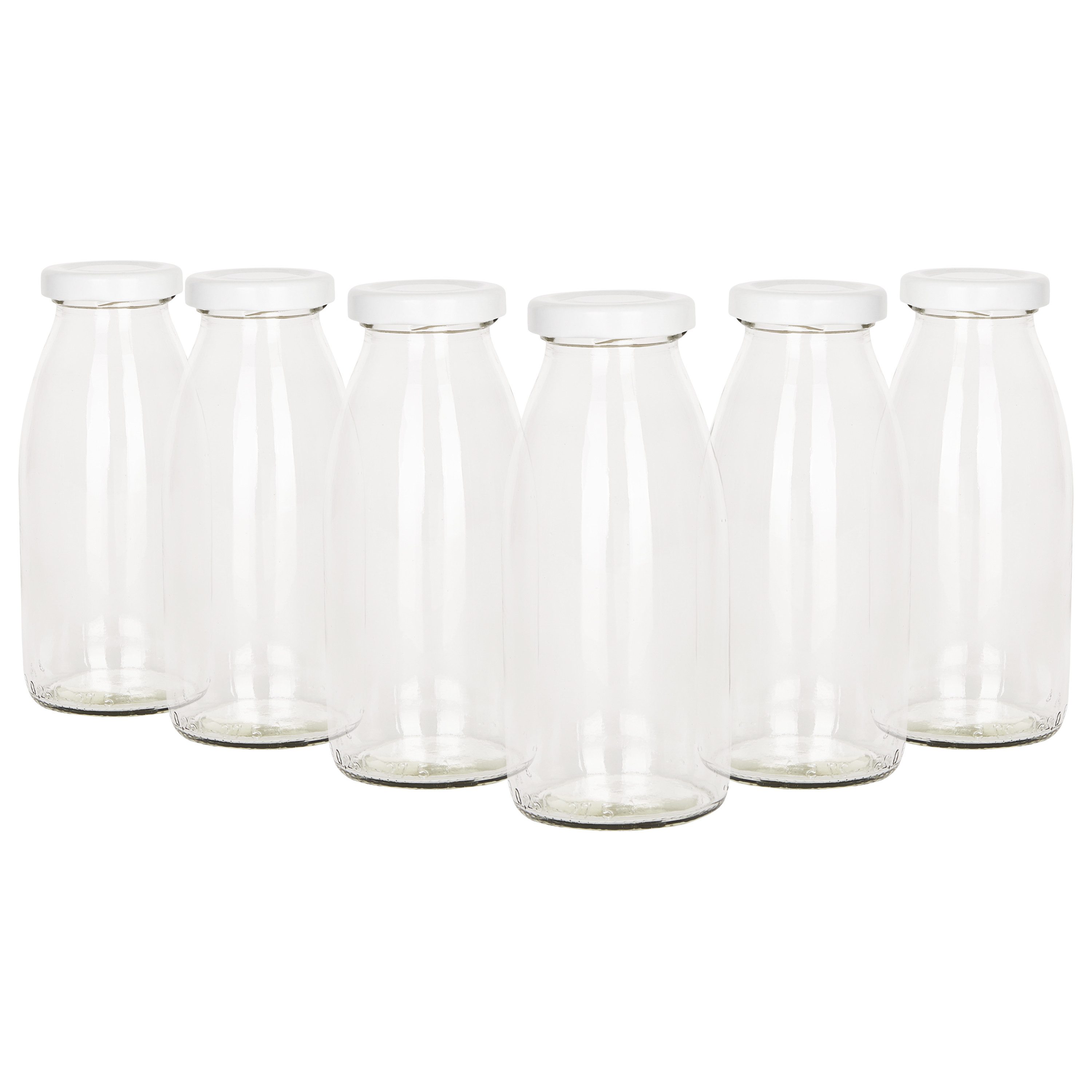 MamboCat Vorratsglas 6er Set Hansaflasche 250ml Deckel To 43 weiß, Glas – Bild 2 von 5