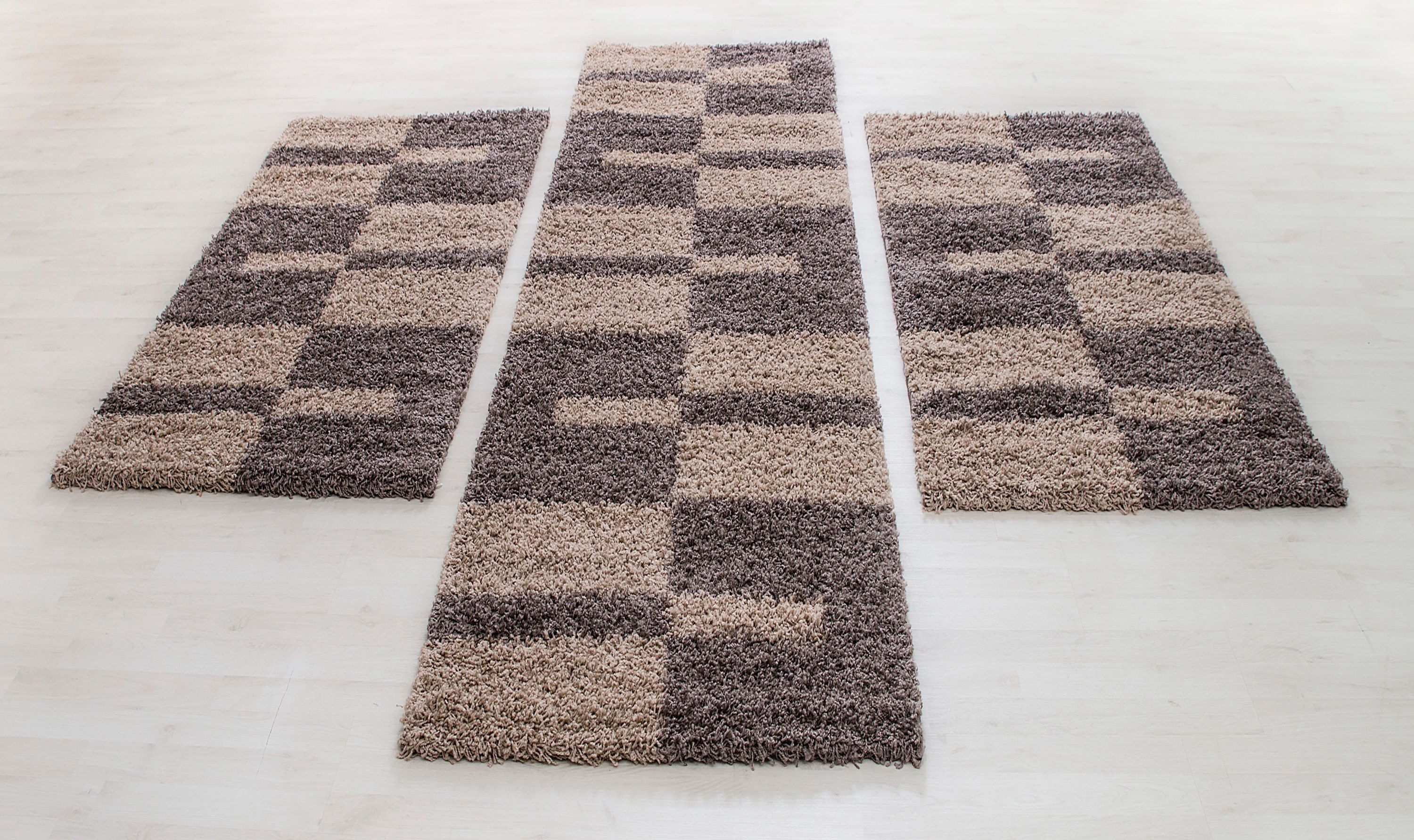 Carpettex Hochflor-Bettumrandung Unicolor - Einfarbig, Höhe 30 mm, (Bett-Se günstig online kaufen