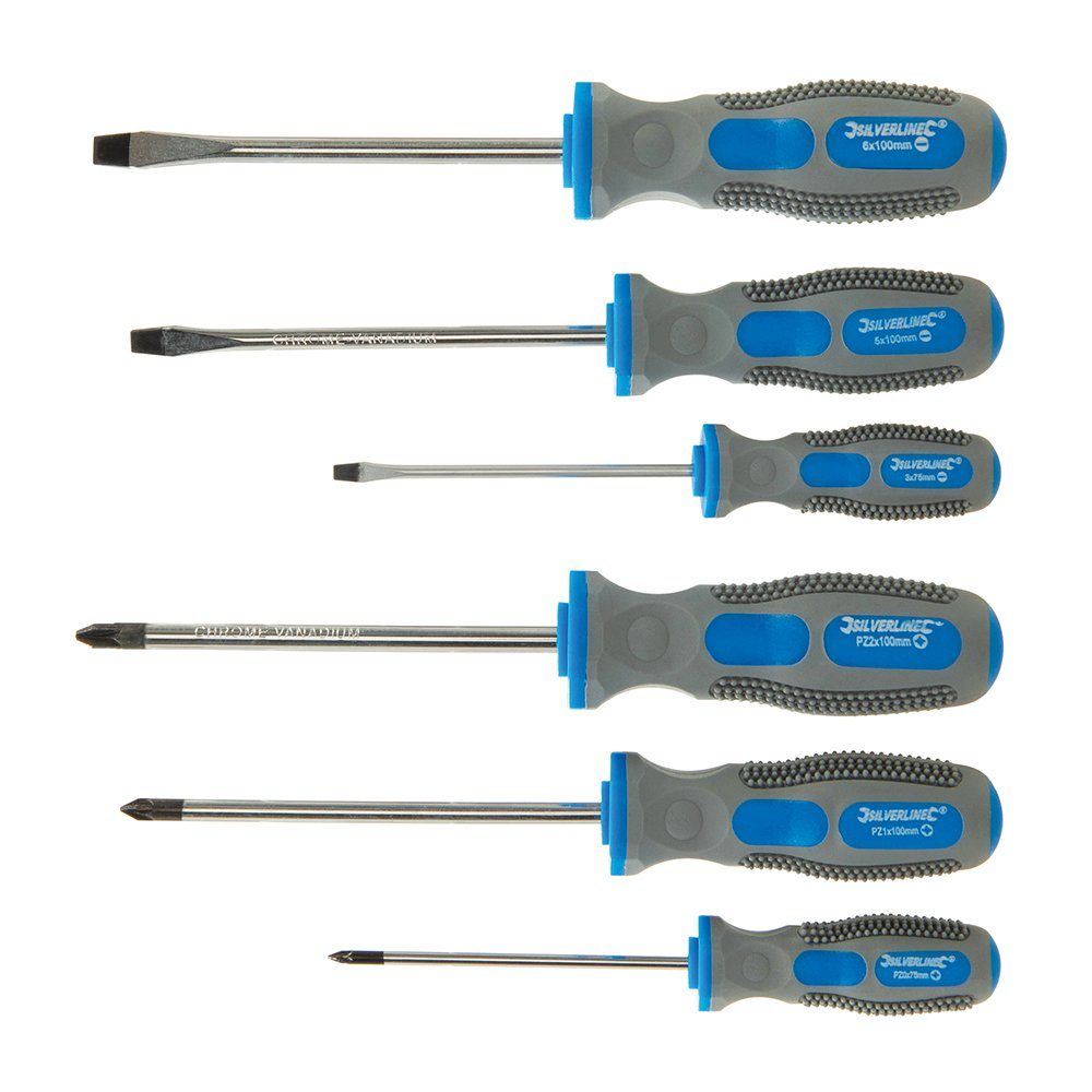 Schraubendreher Universal Schraubendreher Set 6-tlg. Schlitz + PZ