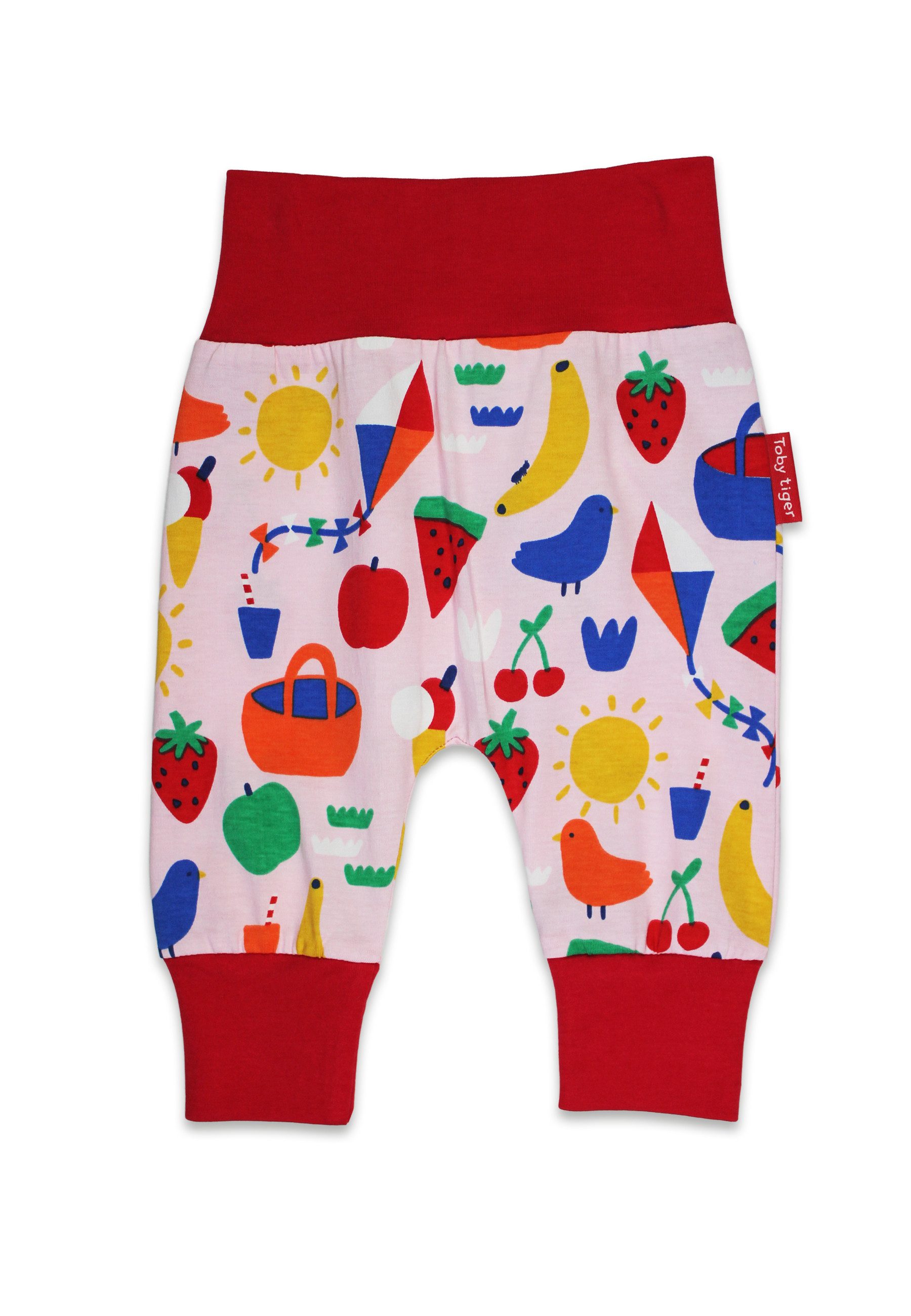 Toby Tiger Schlupfhose Hose mit Picknick Print