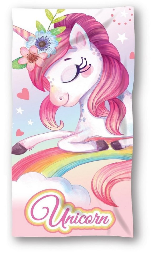 KK Handtücher Duschtuch Badetuch Handtuch Strandtuch Einhorn Unicorn 70 x  140cm