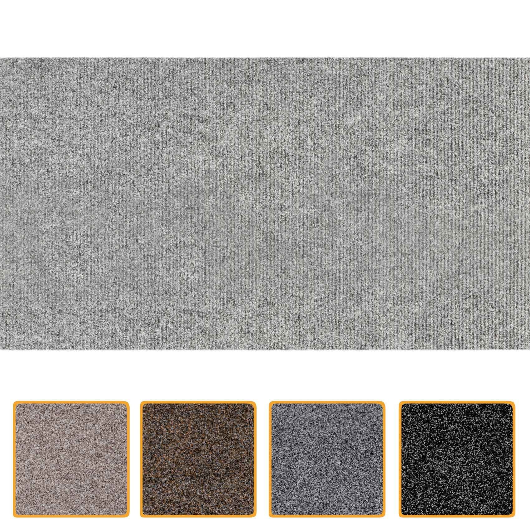 ANRO Fußmatte Türvorleger Schmutzfangmatte STRIBET, eckig, Höhe: 3 mm, Clean-Line Größe 50x100cm
