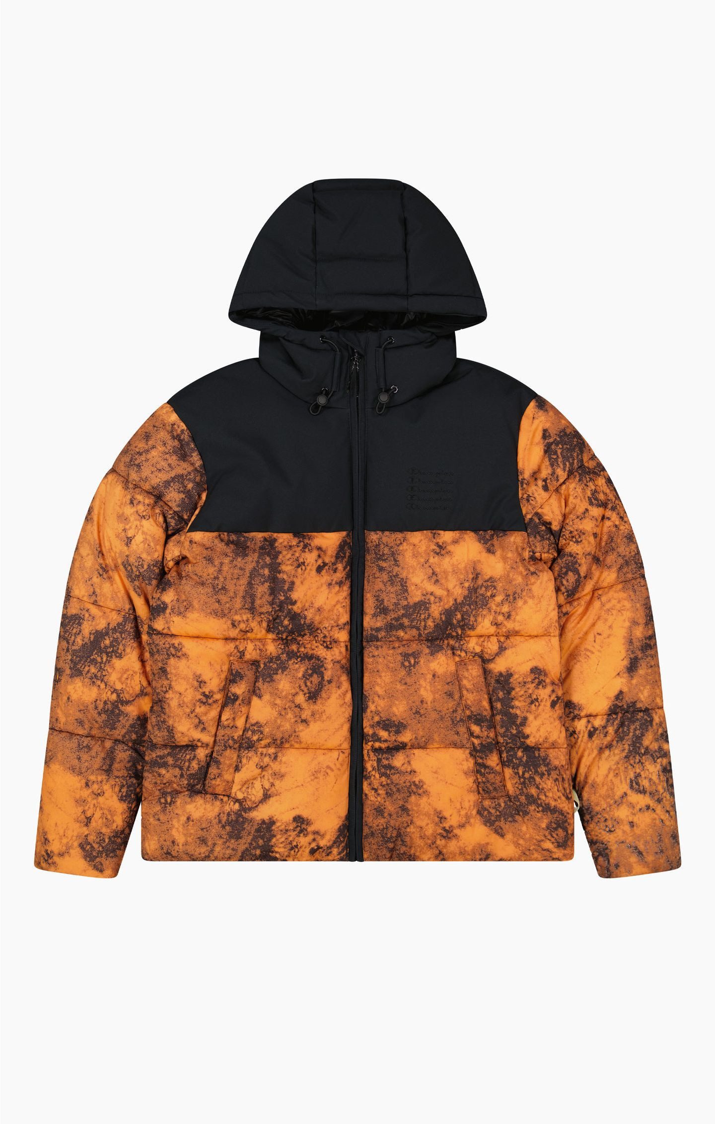 Winterjacke mit Kapuze - Funktionswattierung, mit gestricktem Logo-Schriftzug