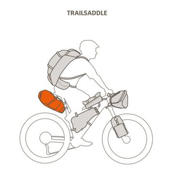 VAUDE Fahrradtasche Vaude Satteltasche Trailsaddle schwarz/grün mit Powerstrap Befestigung
