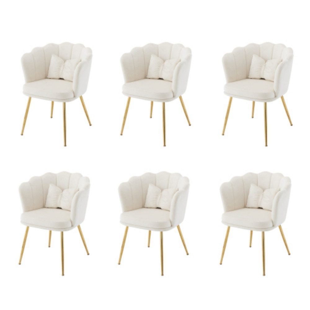 OKWISH 4-Fußstuhl Polsterstuhl Küchenstuhl Lounge Stuhl, günstig online kaufen
