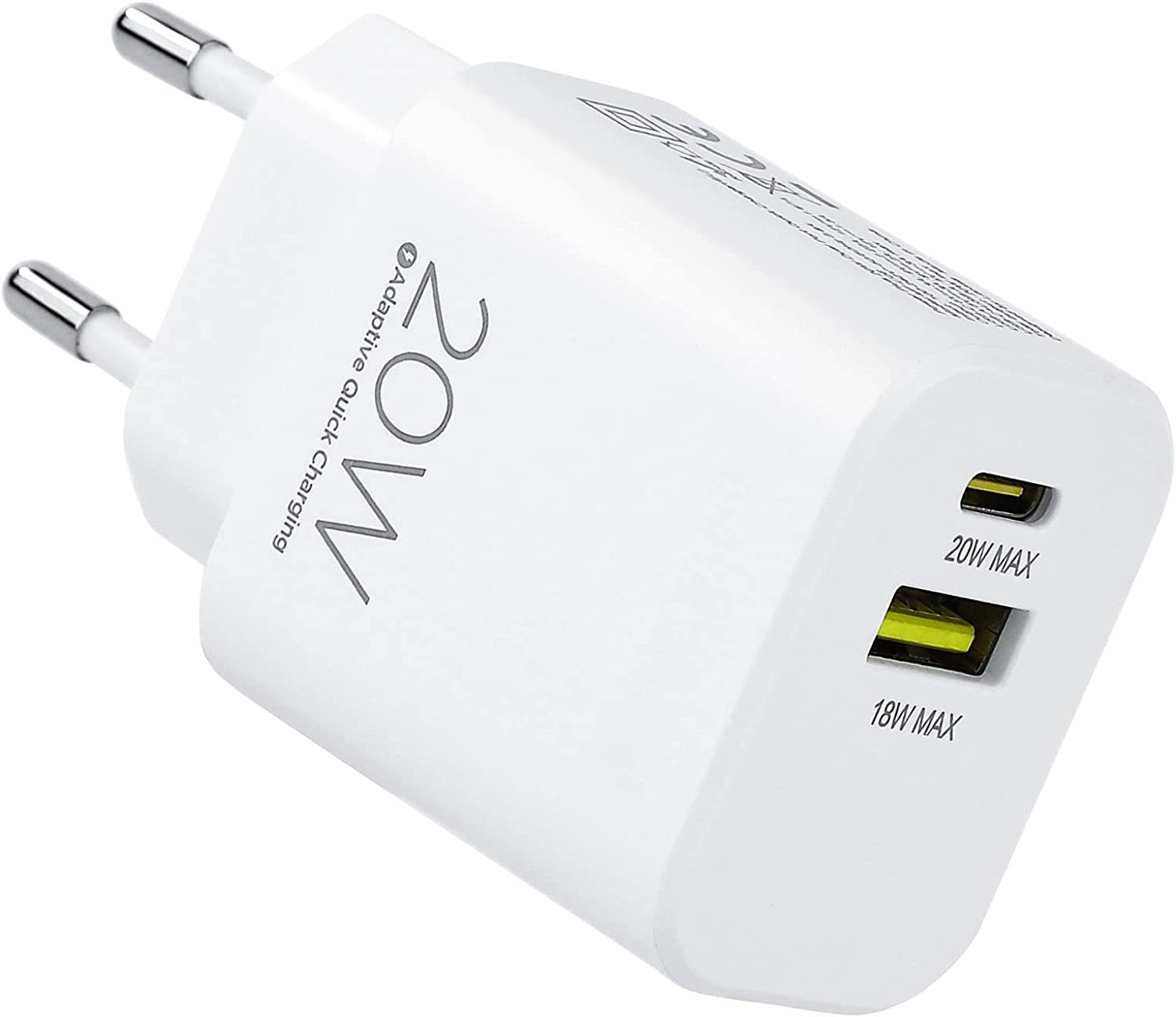 neue dawn 20W USB C Schnellladegerät für iPhone 15 14 13 12 11 Serie Ladegerät USB-Ladegerät (1-tlg., 1, iPhone 14 13 12 11 PRO/14 13 12 11 Pro max/12mini/X/XR/SE 2022 2020)