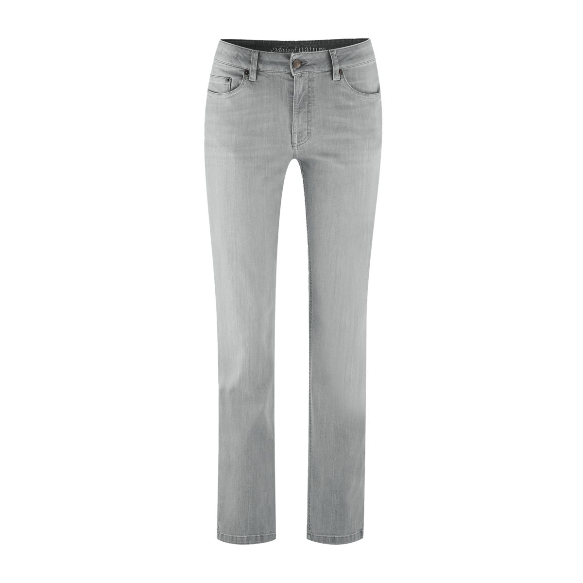 LIVING CRAFTS Bequeme Jeans Grey 5-Pocket Denim Stil im Legerer DONNA Schnitt
