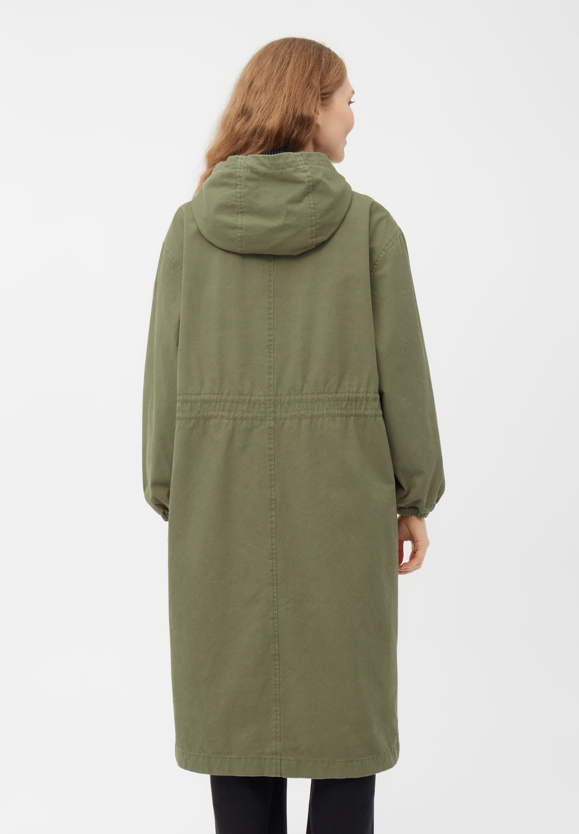 Derbe Langmantel Milby Canvas Jacke, Innentasche, Baumwolllining