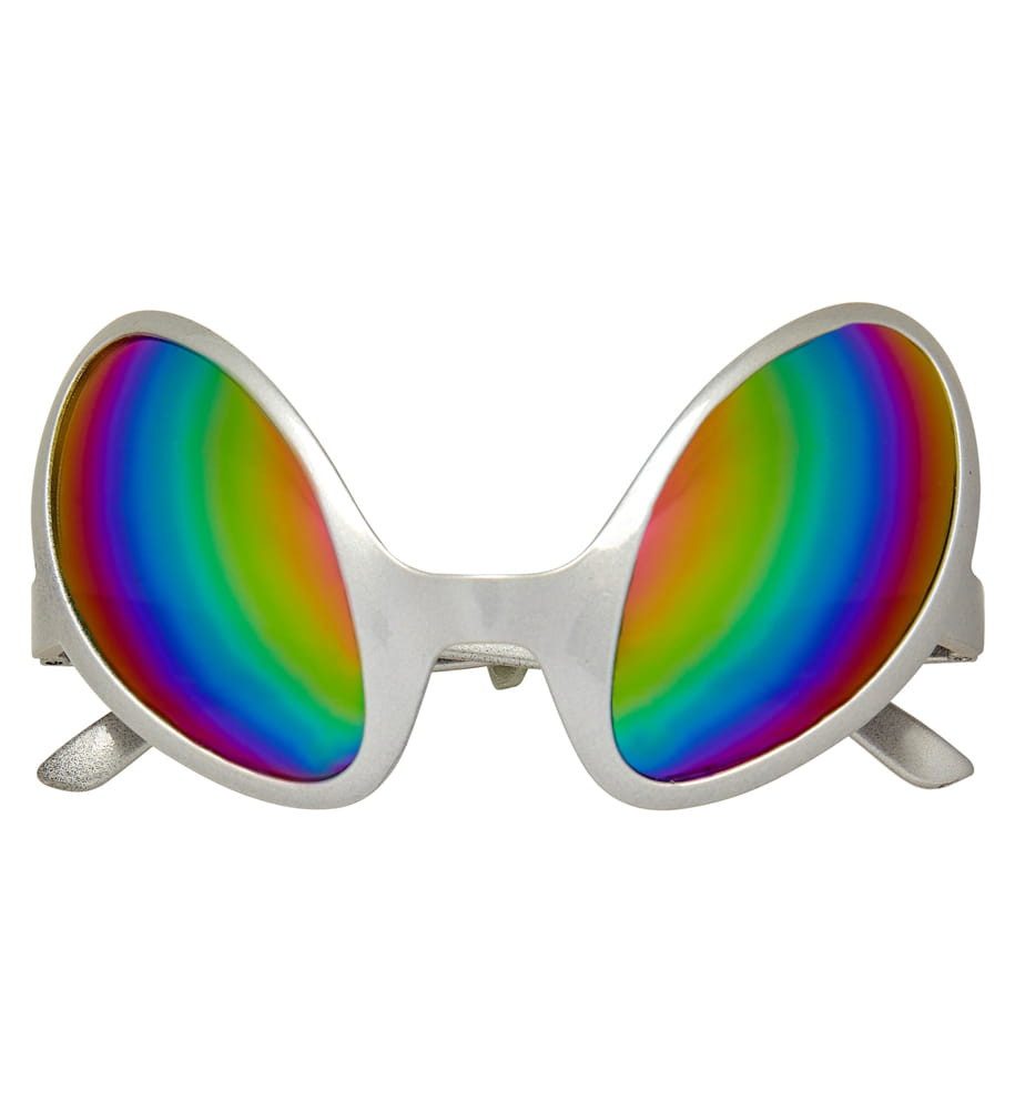Widmann S.r.l. Kostüm Alien Brille Space silber