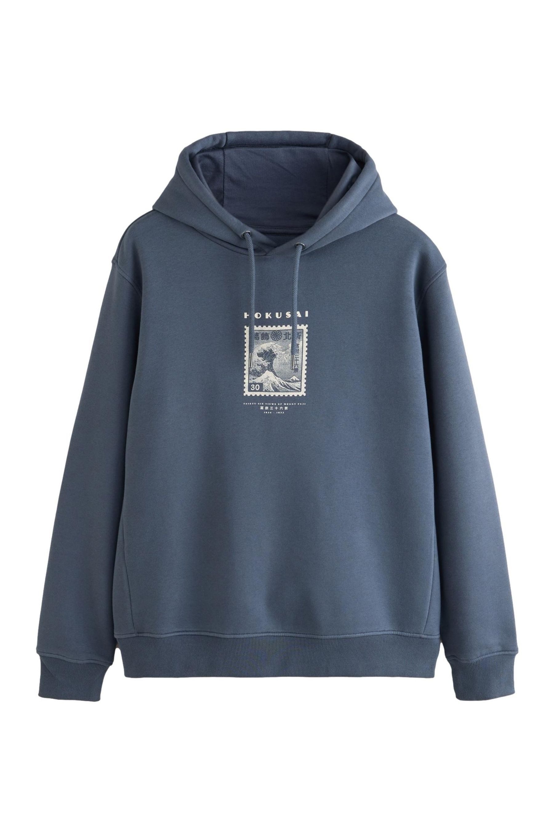 Next Sweatshirt Lizenziertes Rundhalssweatshir, Hokusai-Grafik (1-tlg)