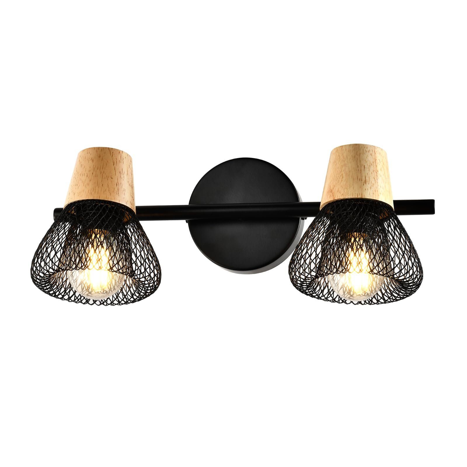 LQWELL Wandleuchte E14 Wandleuchte, LED Wandlampe Innen Wandbeleuchtung, oh günstig online kaufen