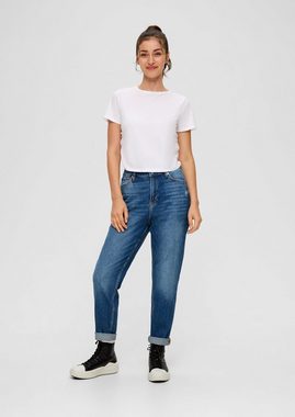 QS 7/8-Hose Ankle-Jeans Megan / Slim Fit / High Rise / Tapered Leg Destroyes