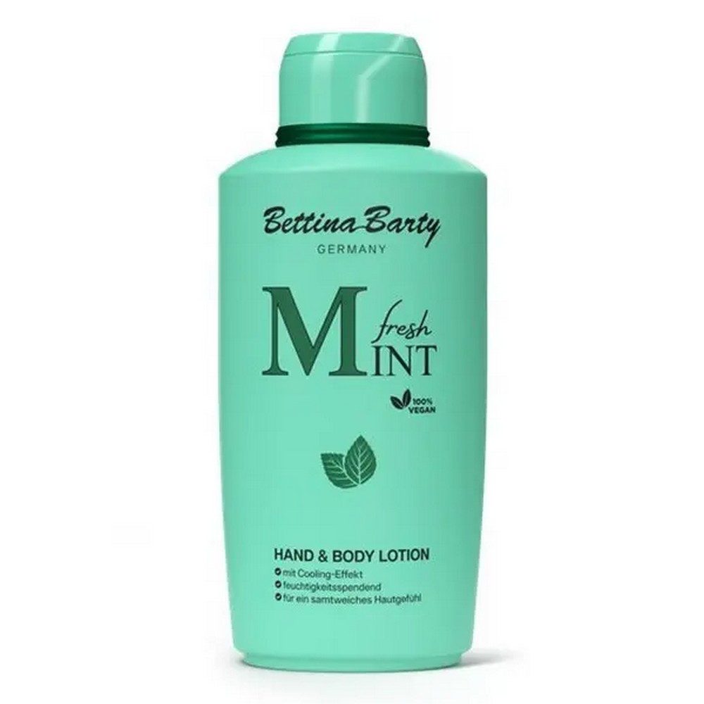 Bettina Barty Körperlotion Fresh Mint Hand & Body Lotion 6x500ml inkl. Vitapro Handgel 50ml