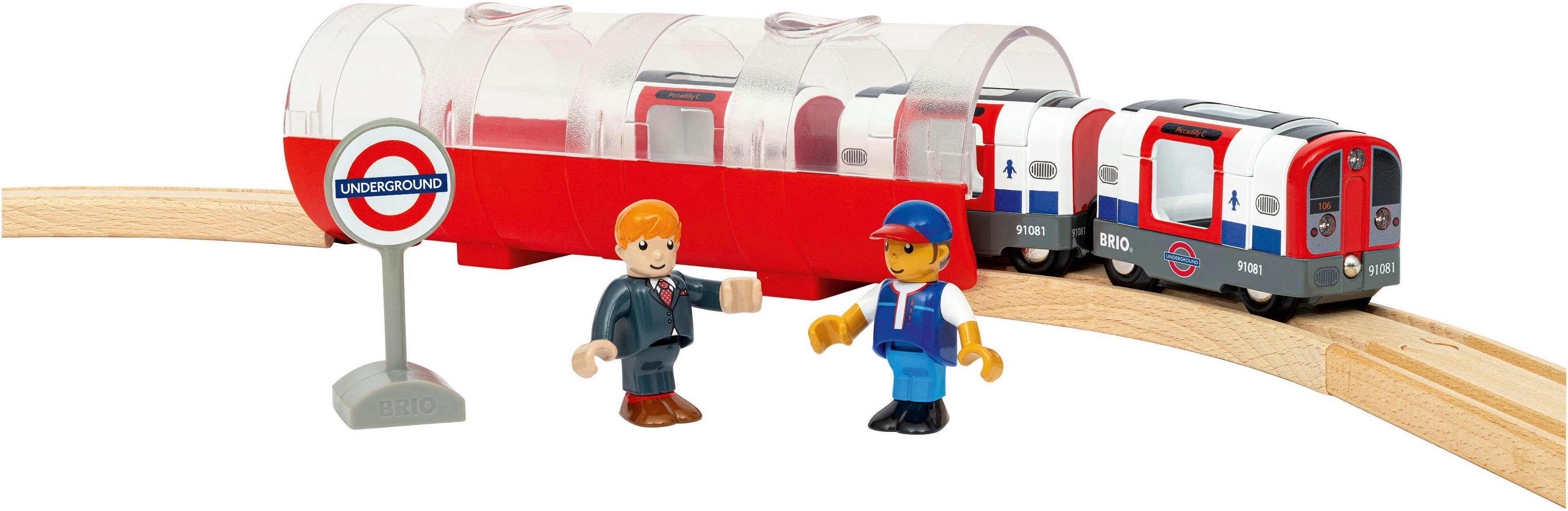 BRIO® Modelleisenbahn-Set Londoner U-Bahn, mit Licht und Sound