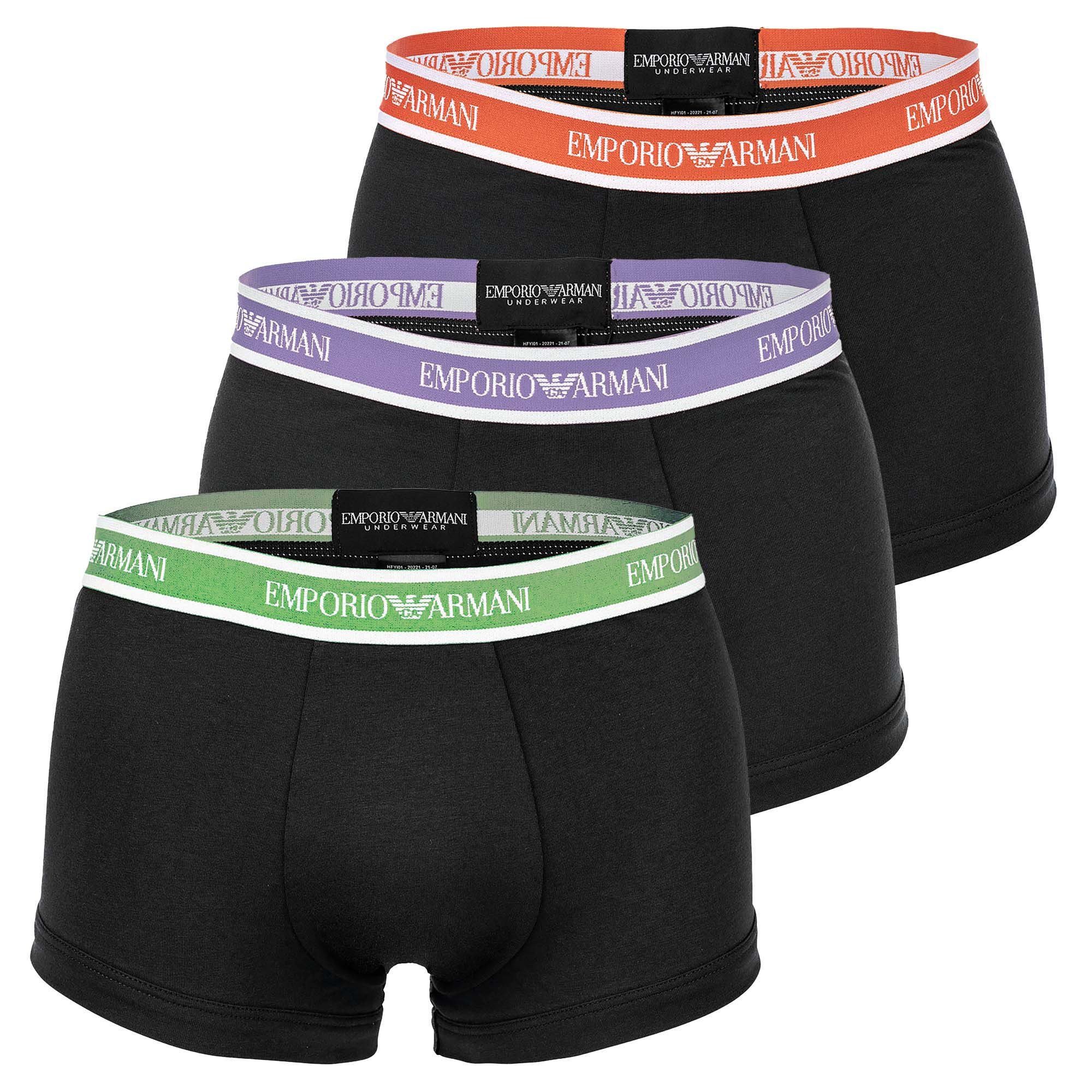Emporio Armani Boxer Herren Boxershort 3er Pack Baumwolle CORE LOGOBAND (Pa günstig online kaufen