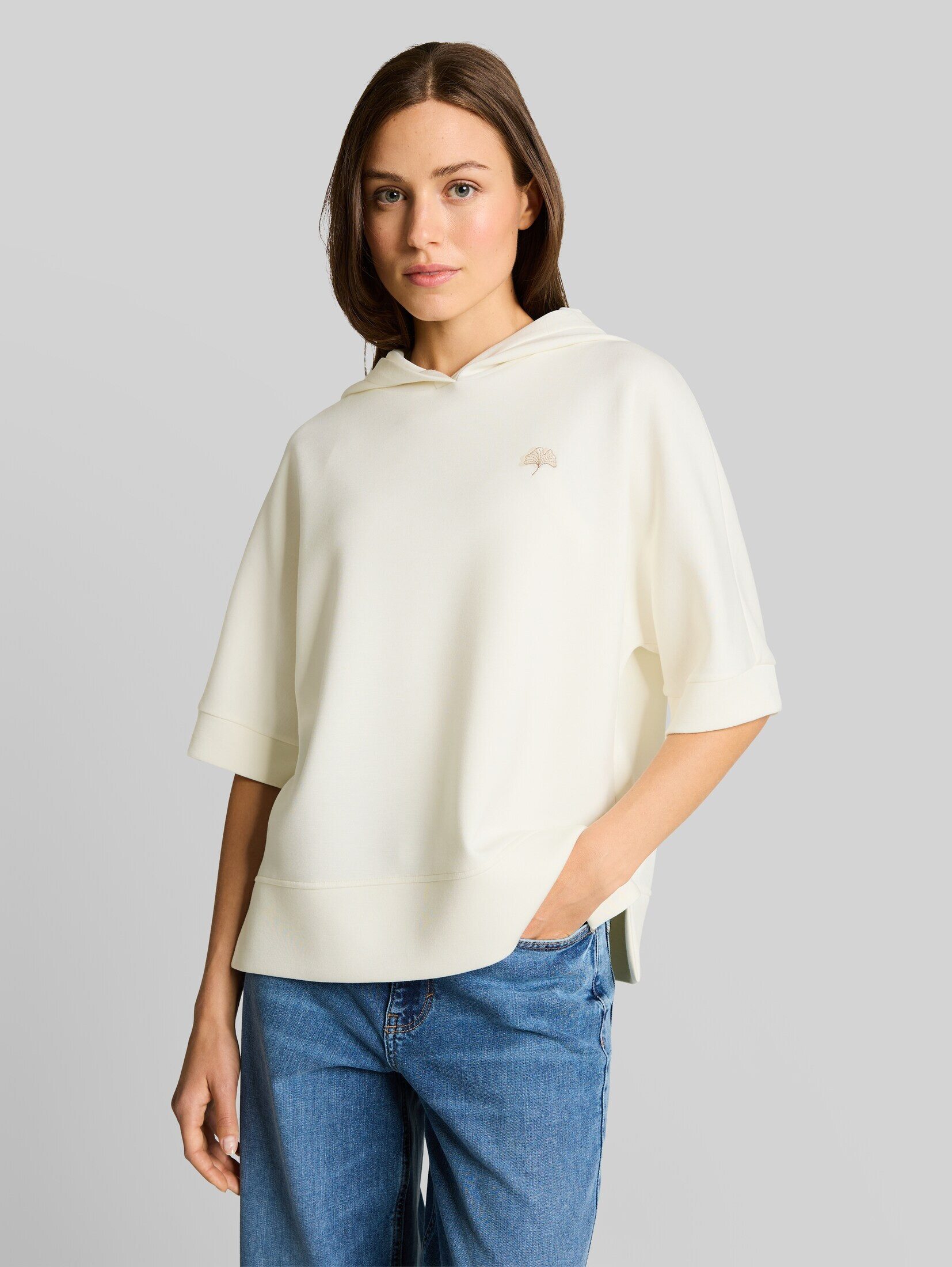 TOM TAILOR Sweatshirt Strick & Sweatshirts Hoodie Sweatshirt aus Scuba