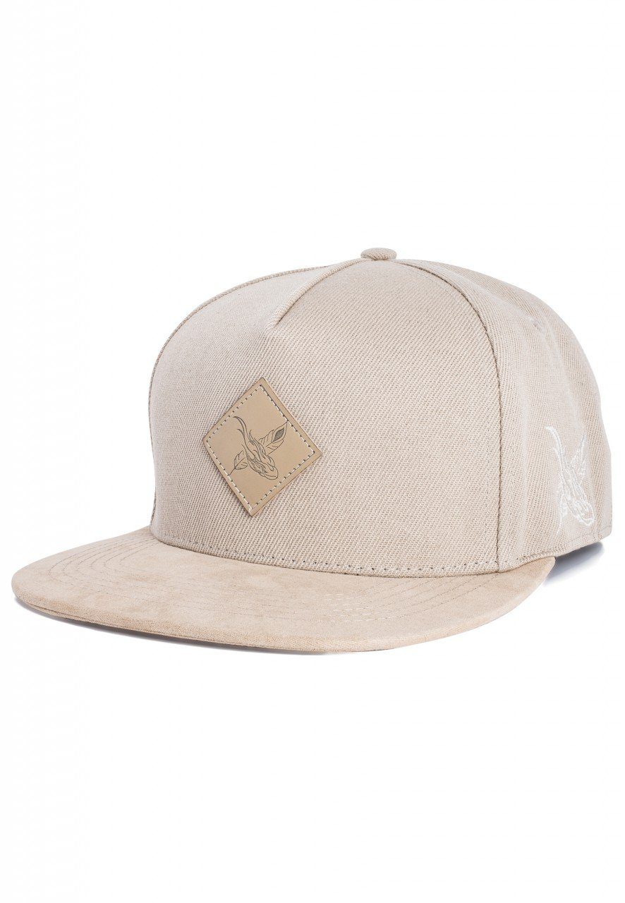 Blair - Snapback Cap Port Beige-Suede Snapback Blackskies Cap