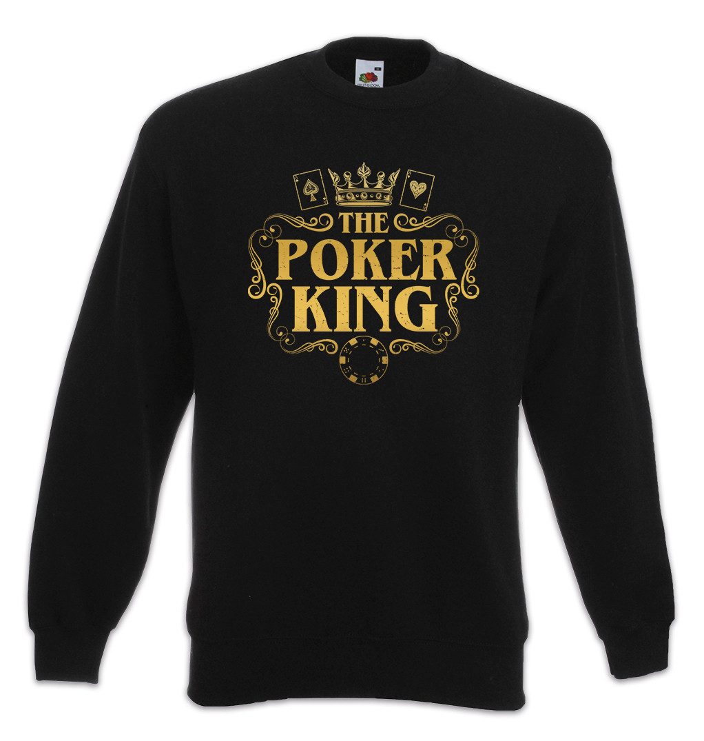 Urban Backwoods Sweatshirt The Poker King Sweatshirt Karten Cards Casino Las Vegas Gamble Spieler (1-tlg) Ace Ass Spielbank