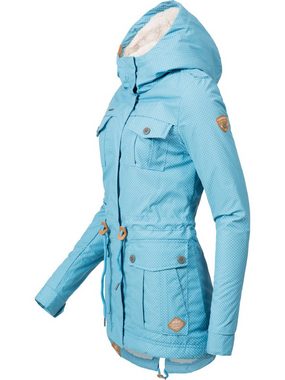 Ragwear Wintermantel YM-Laika stylischer Baumwollparka mit Kapuze