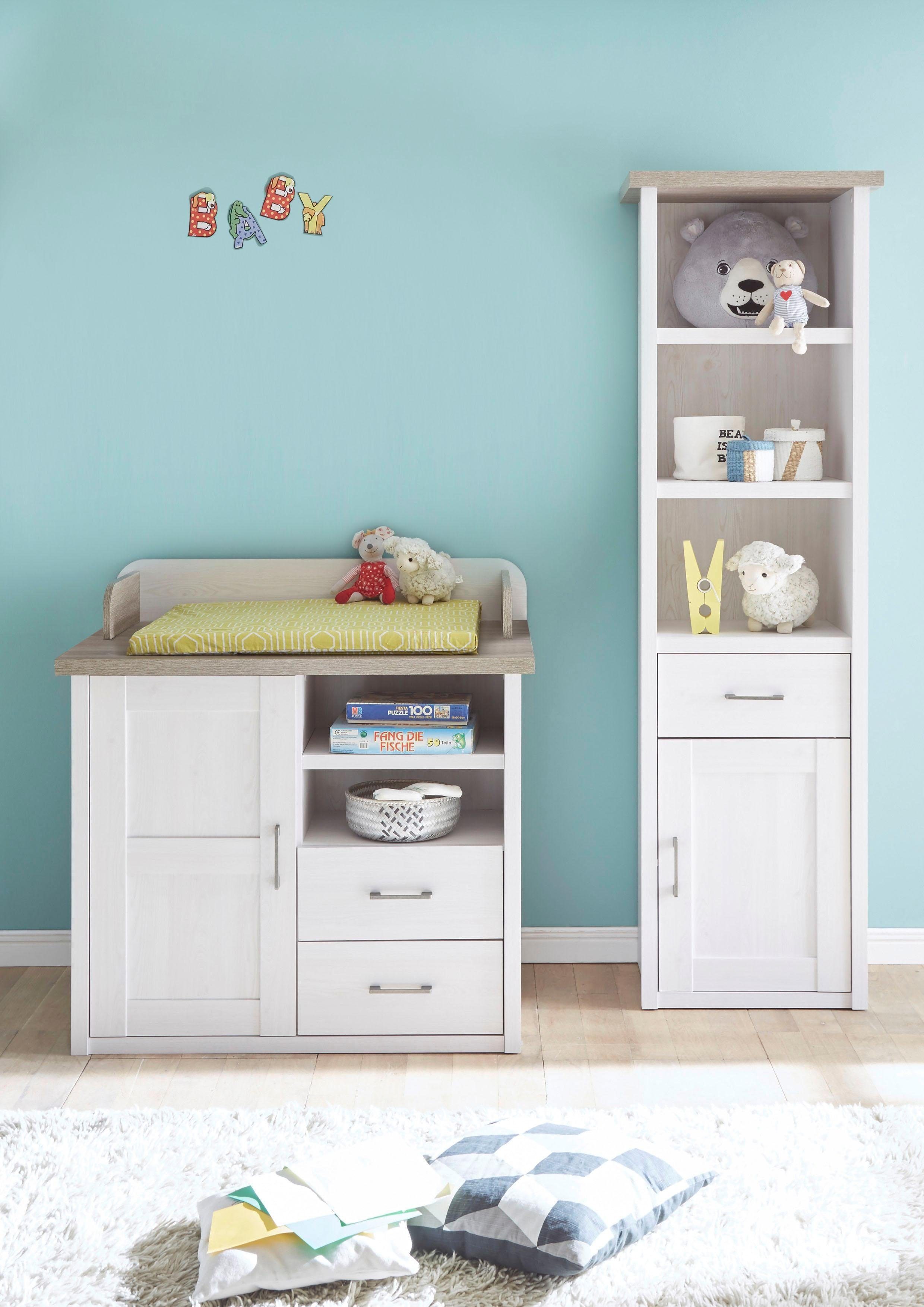 Begabino Wickelkommode Luca, umbaufähig zur Kommode, inkl. Unsterstellregal