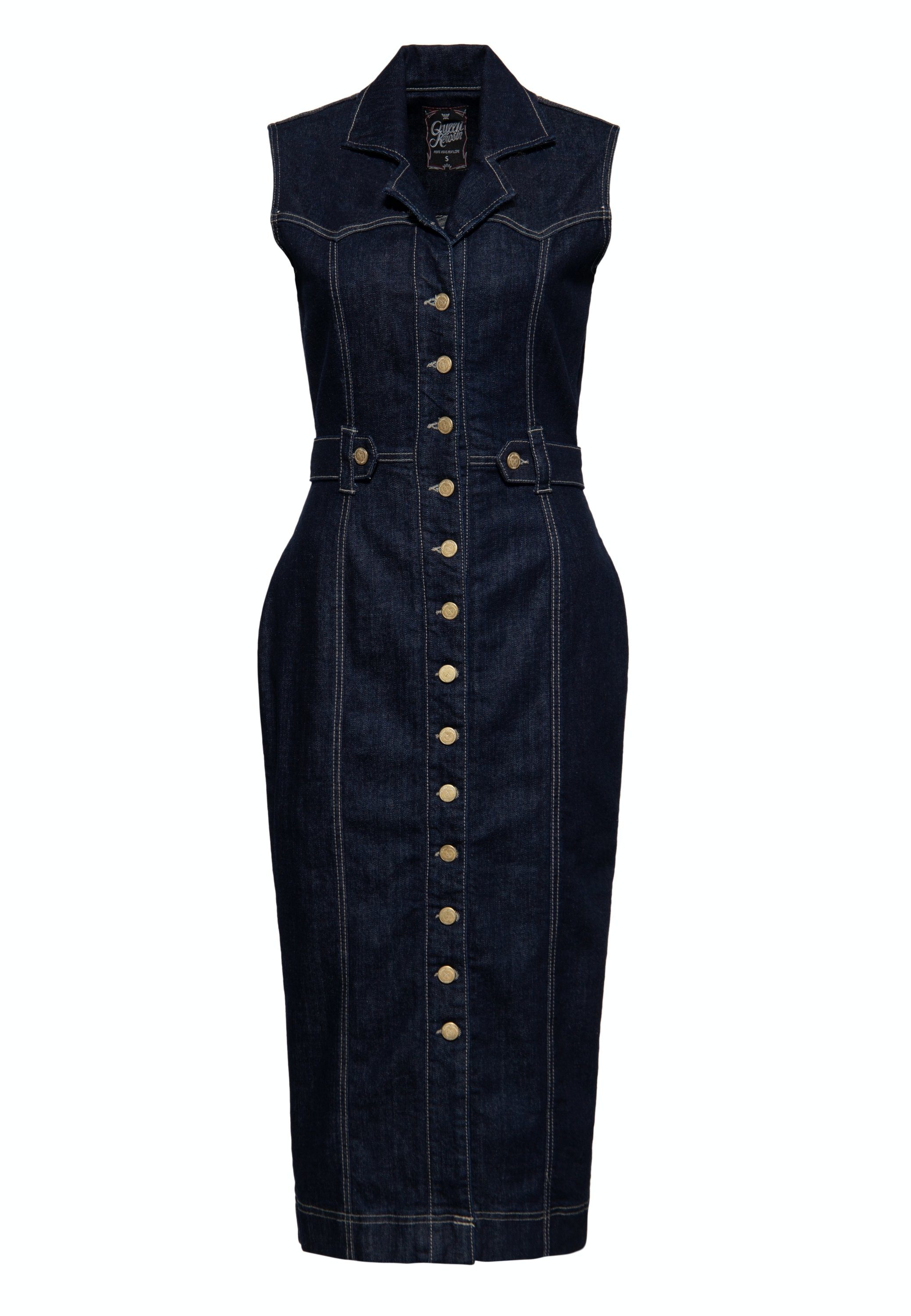 QueenKerosin Jeanskleid (1-tlg) im 50s Style | Sommerkleider