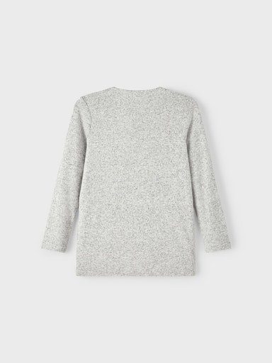 NOOS KNIT Melange Name NKFVICTI L LS Grey CARD Strickjacke It