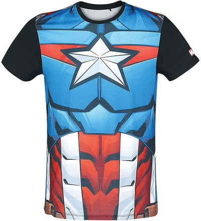 MARVEL Print-Shirt »Captain america Cosplay T-Shirt Multicolour XS S M L XL XXL«
