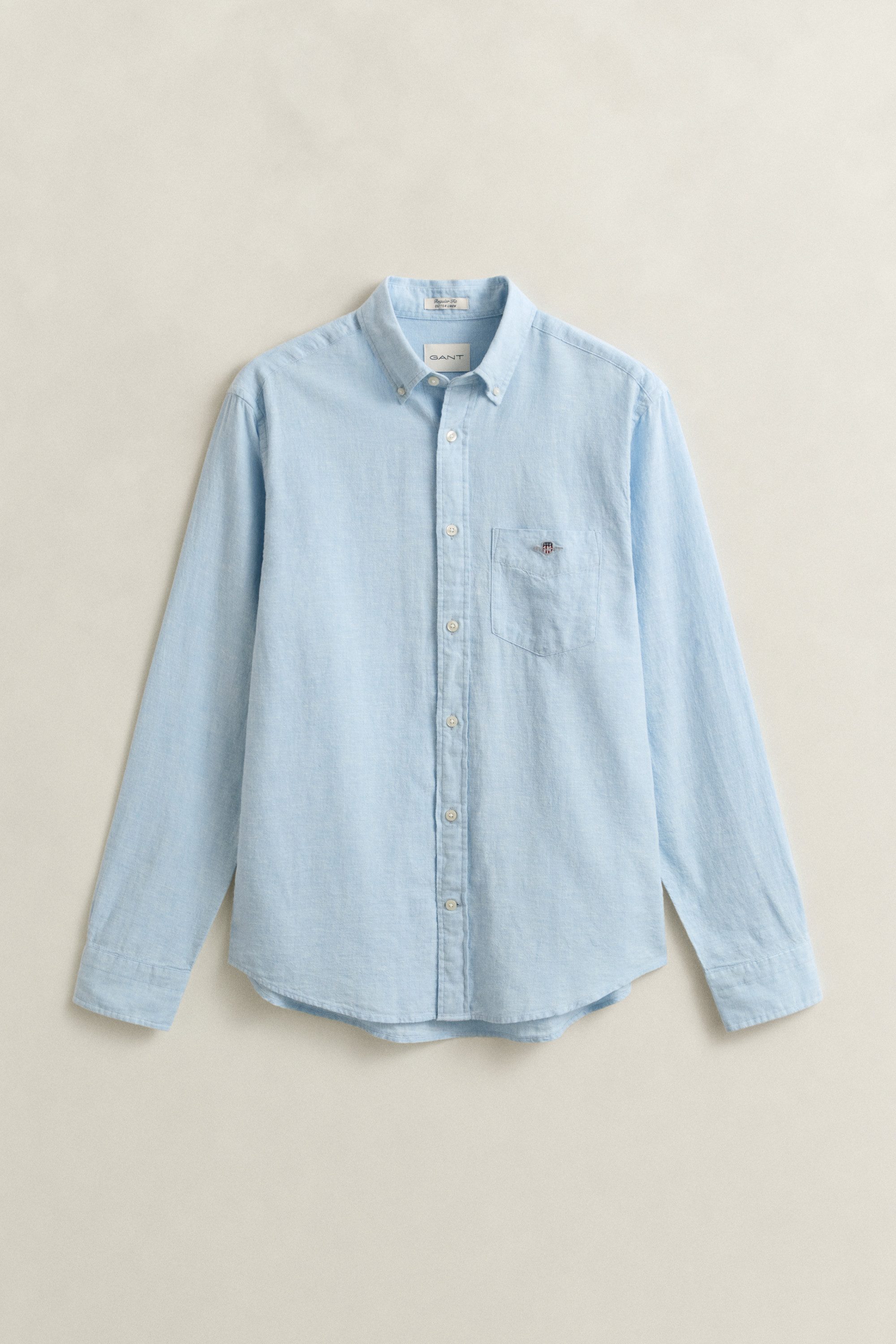 Gant Langarmhemd REG COTTON LINEN SHIRT – Bild 5 von 5