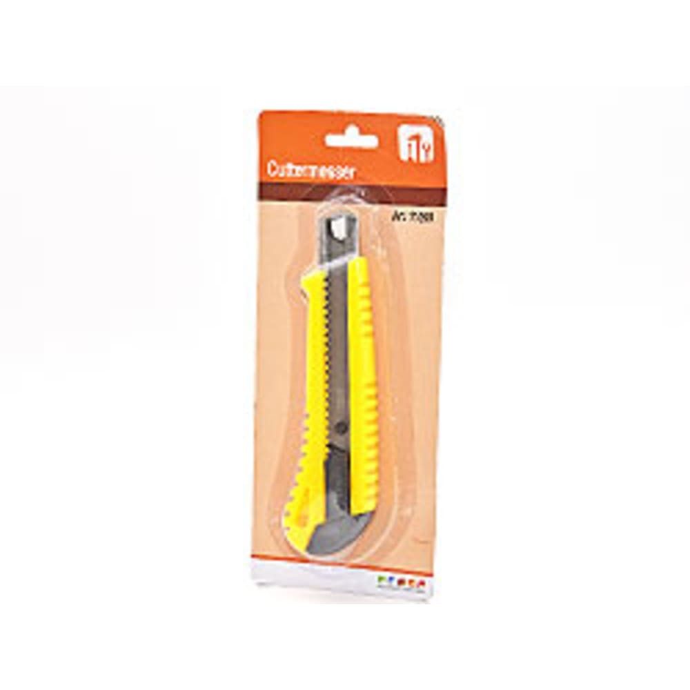 HundB Cuttermesser Universal Cuttermesser 150mm Gelb - Präzises Schneidewerkzeug 1 Stück, (Einzelartikel, 1-tlg., Einzelartikel), Schneidemesser Teppichmesser Universalmesser Bastelmesser Klinge