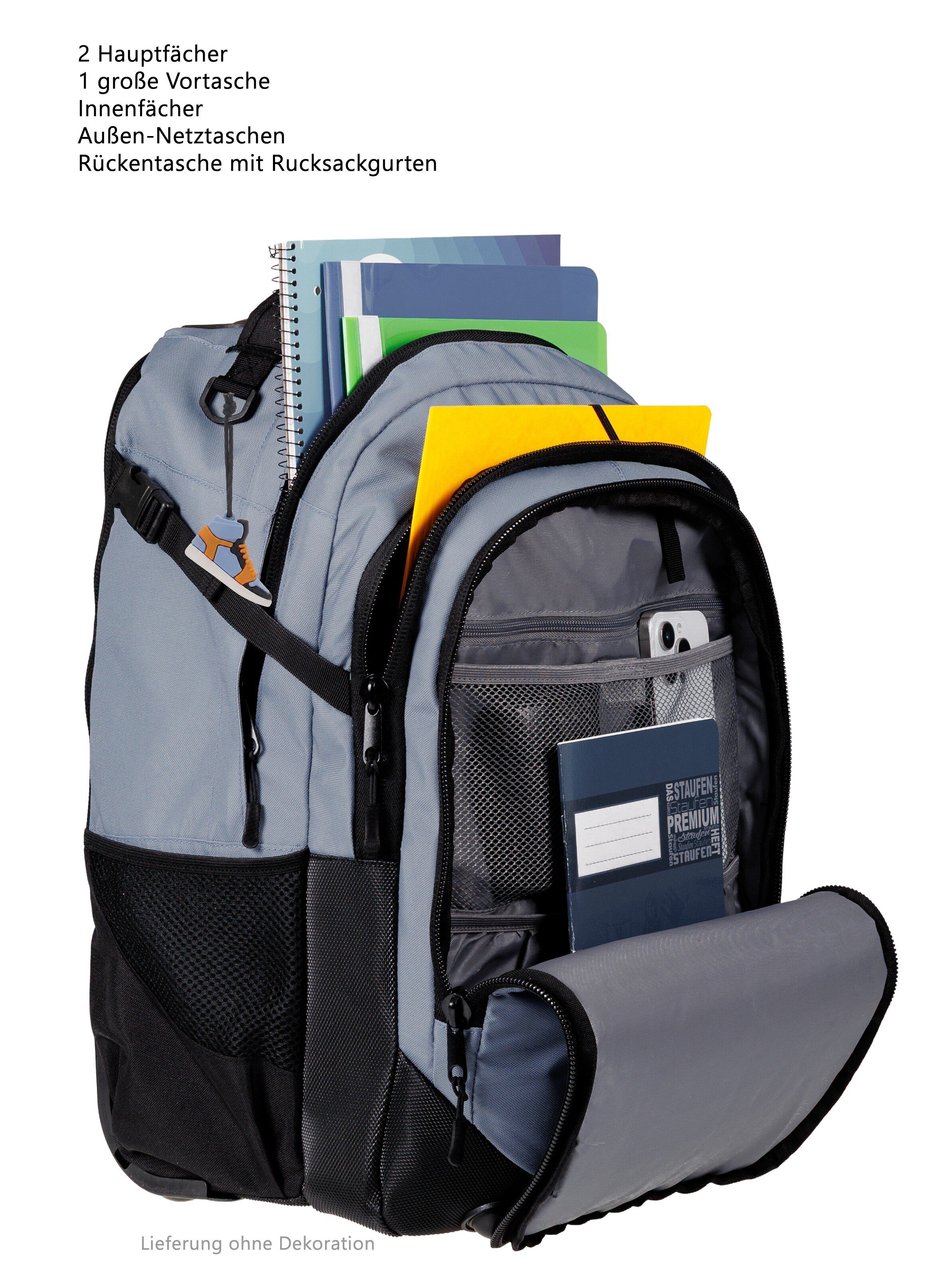 ELEPHANT Schulrucksack Trolley Hero Signature Schultrolley, Rucksacktrolley Schule Rucksack Rollen 3 Fächer Daypack Trolly – Bild 5 von 5