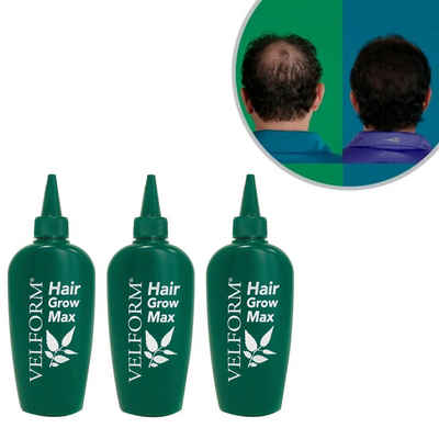 Velform® Haarkur Hair Grow Max Тонік для волосся, Spar-Set, 3-tlg., 1er oder 3er Pack, Haarwuchsmittel aus 22 Pflanzen mit natürlichen Inhaltsstoffen