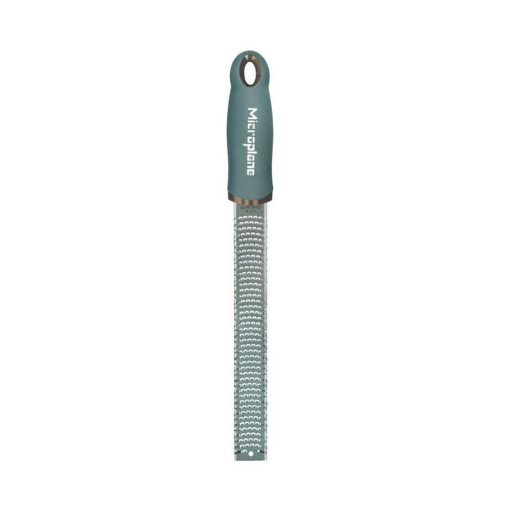 Microplane Küchenreibe Zester-Reibe 33 cm Premium Classic Eukalyptus Grün, Edelstahl, (1-St), Zester-Reibe, 32,50cm, grün