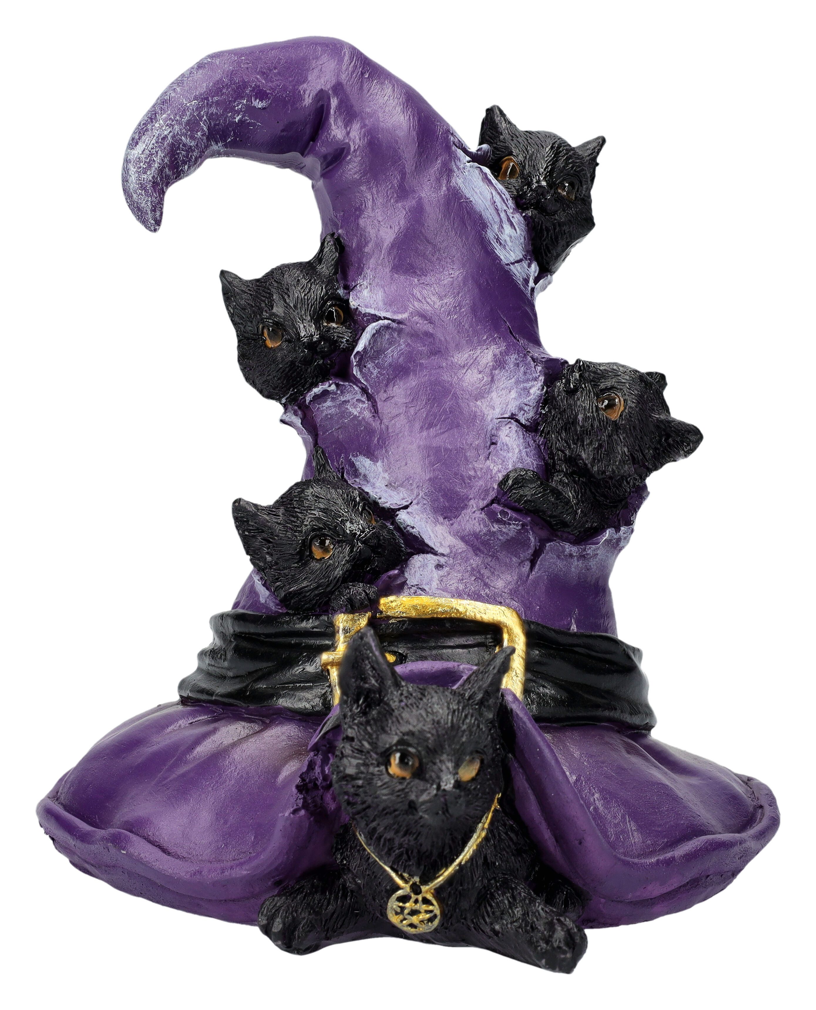 Figuren Shop GmbH Fantasy-Figur Katzenfiguren aus Zauberhut - Magical Mischief - Baby Katzen Fantasy