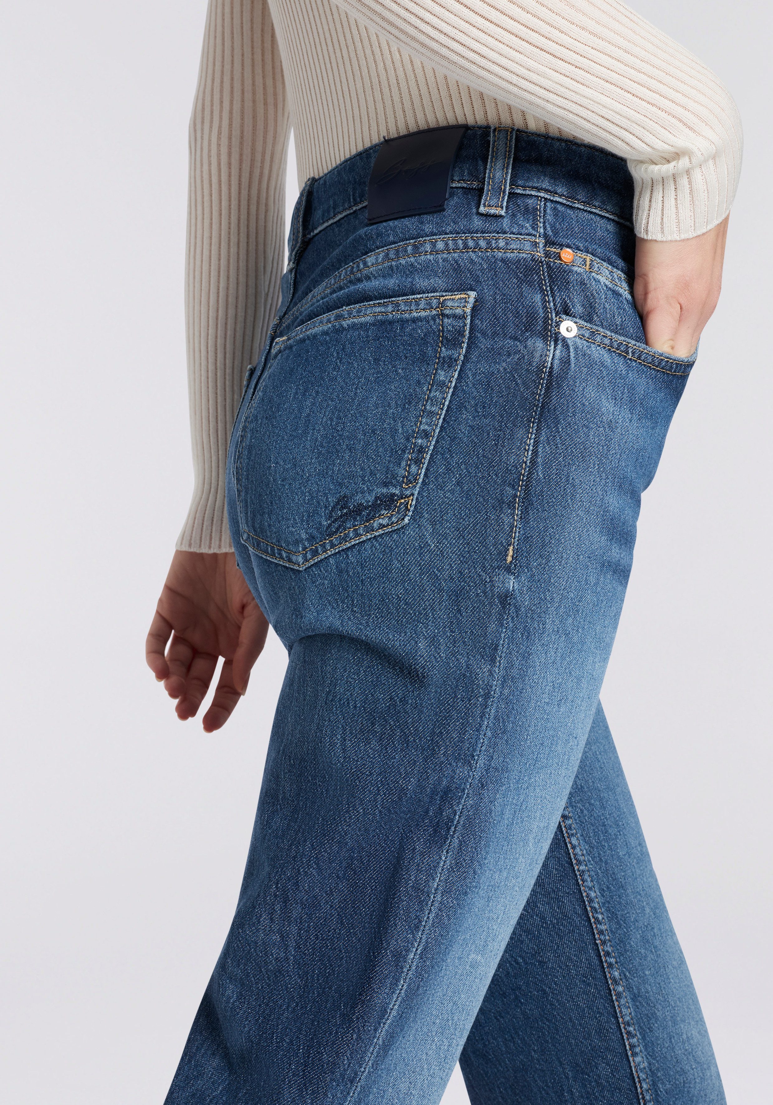 BOSS ORANGE Straight-Jeans ADA HR 13.0 Premium Damenmode High Rise, locker geschnitten – Bild 5 von 5
