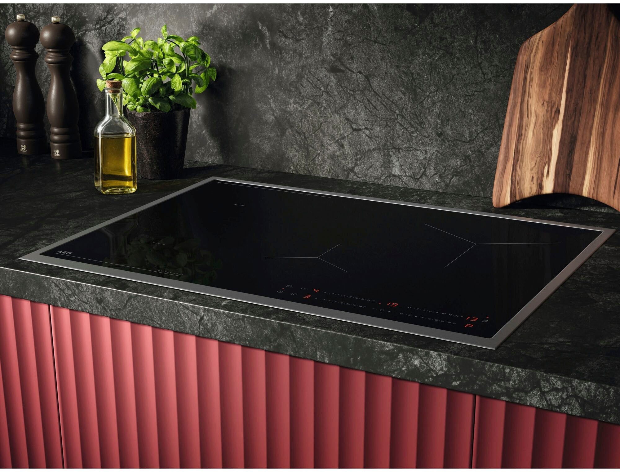 AEG Induktions-Kochfeld Serie 6000 TO74IB00UB, mit Hob²Hood Abzugssystem, mit Direct-Control Steuerung