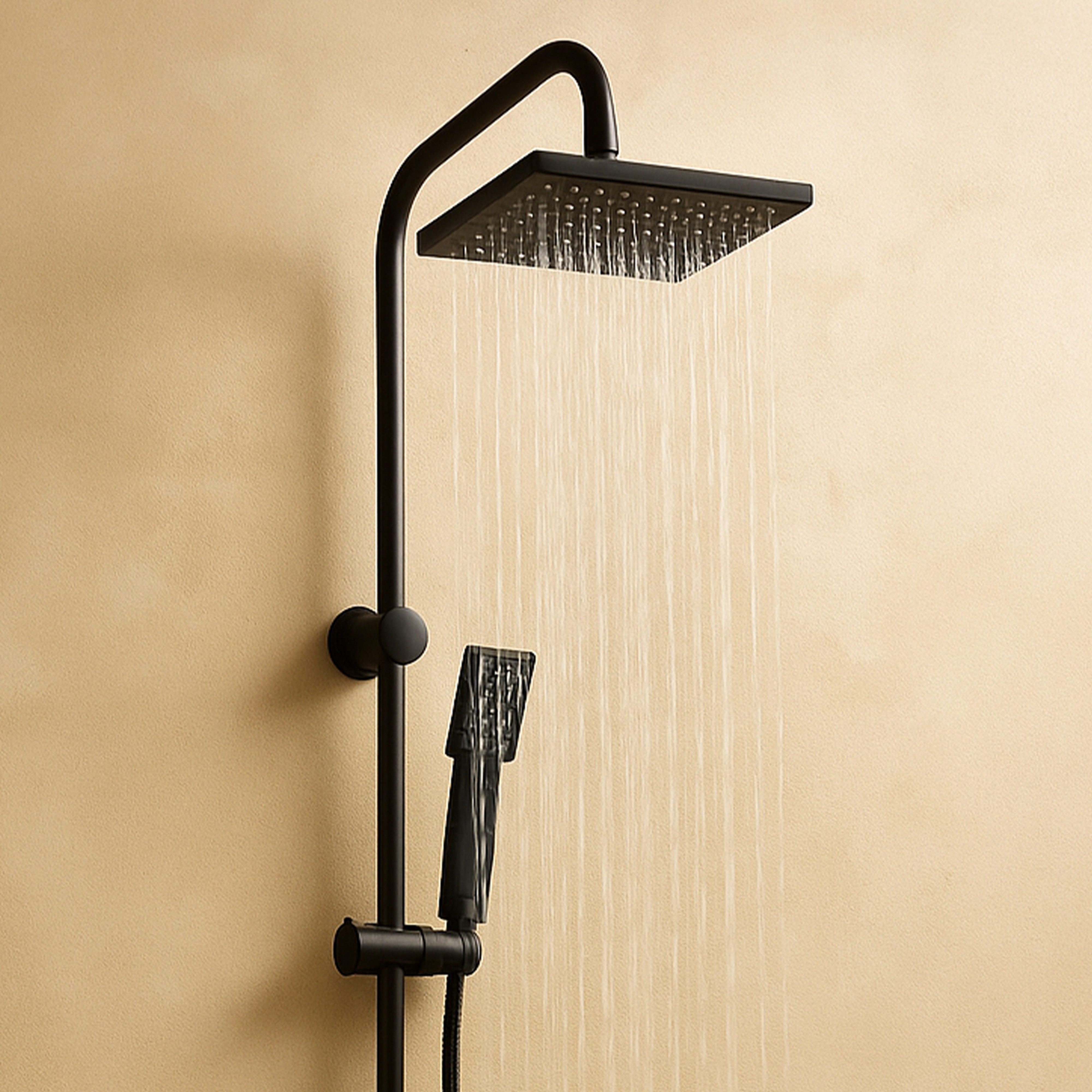 Grafner Duschsystem Grafner® Duschgarnitur mit Regenschauerduschkopf günstig online kaufen
