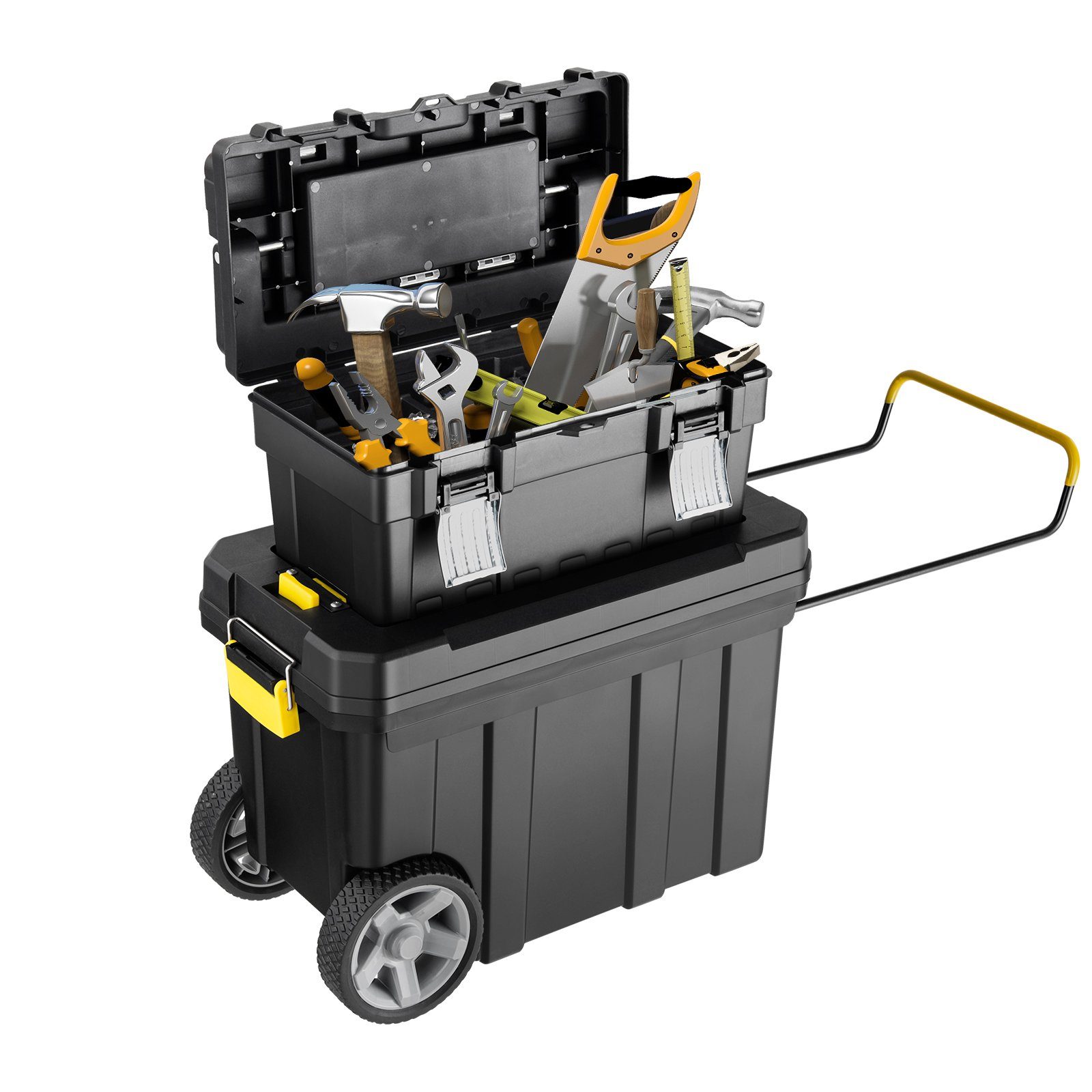 COSTWAY Инструментtrolley, mit Ziehgriff & abnehmbarem Fach, tragba