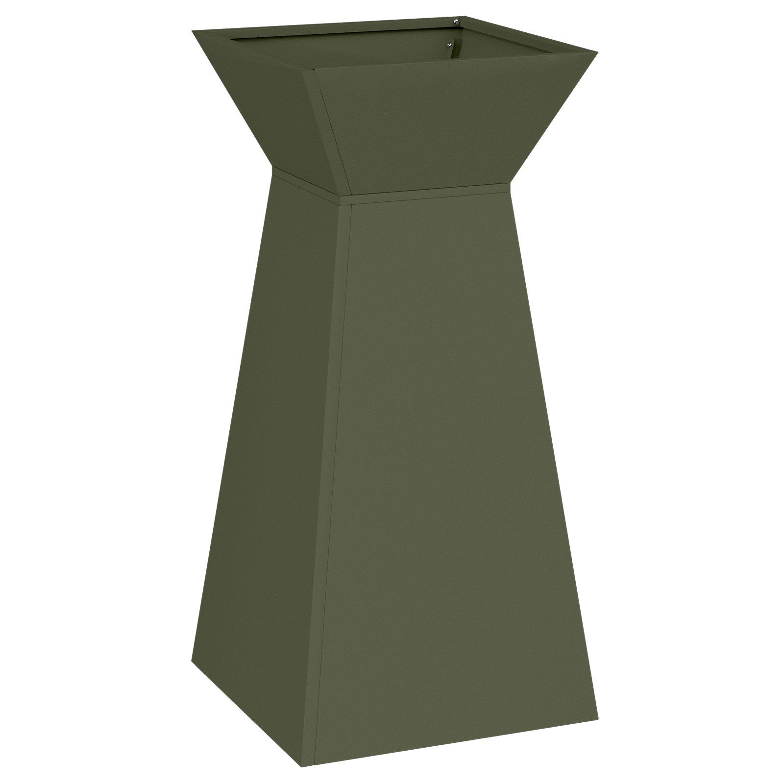 vidaXL Blumentopf Pflanzenständer Olivgrün Metall 35 günstig online kaufen