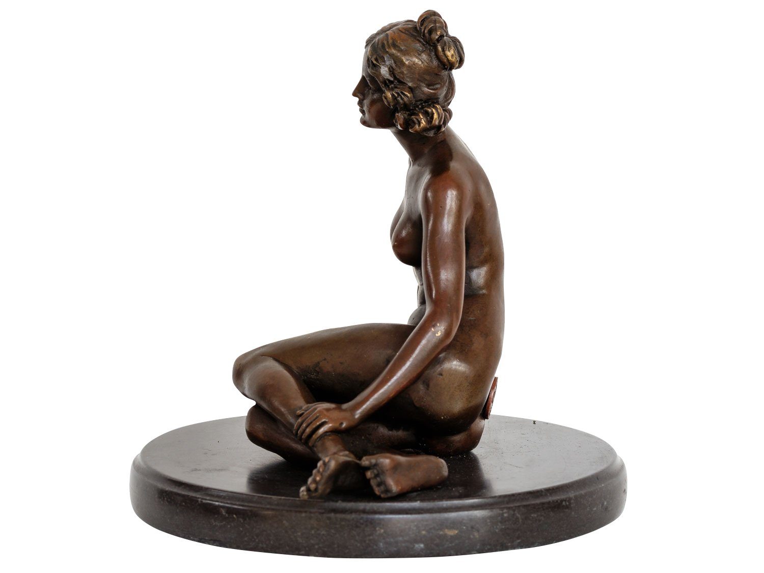 Aubaho Skulptur Bronzefigur erotische Kunst Bronzeskulptur Anti Frau Bronze Erotik Akt
