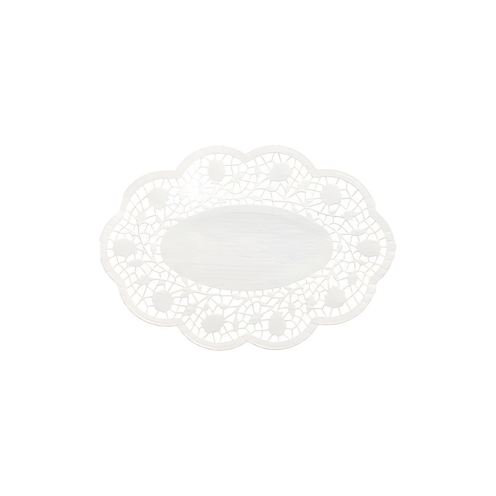 PAPSTAR Tassenuntersetzer Mokkadeckchen oval 24 cm x 16,5 cm weiss 500 Stk