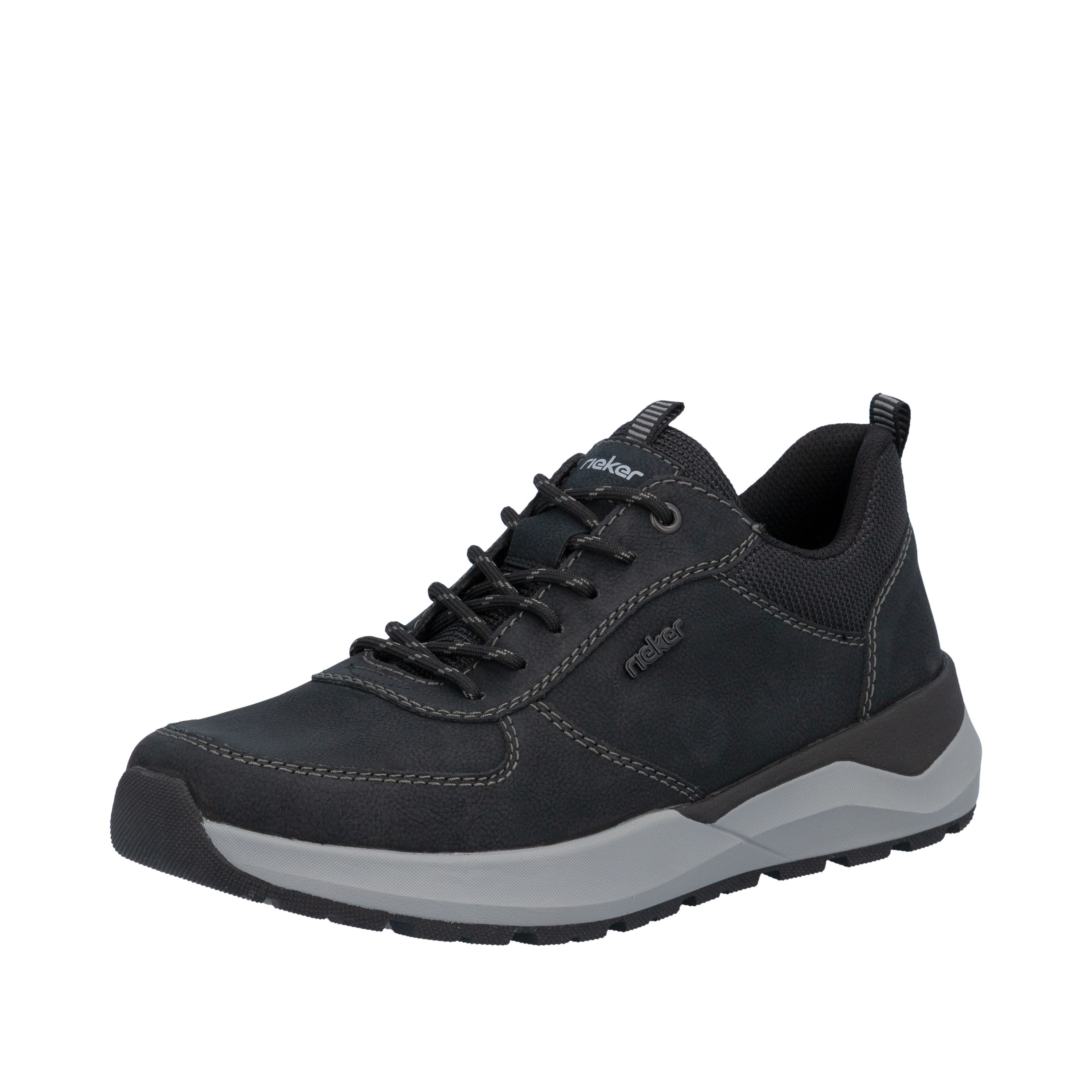 Rieker Sneaker Halbschuh, Schnürschuh, Freizeitschuh mit Kontrastnähten