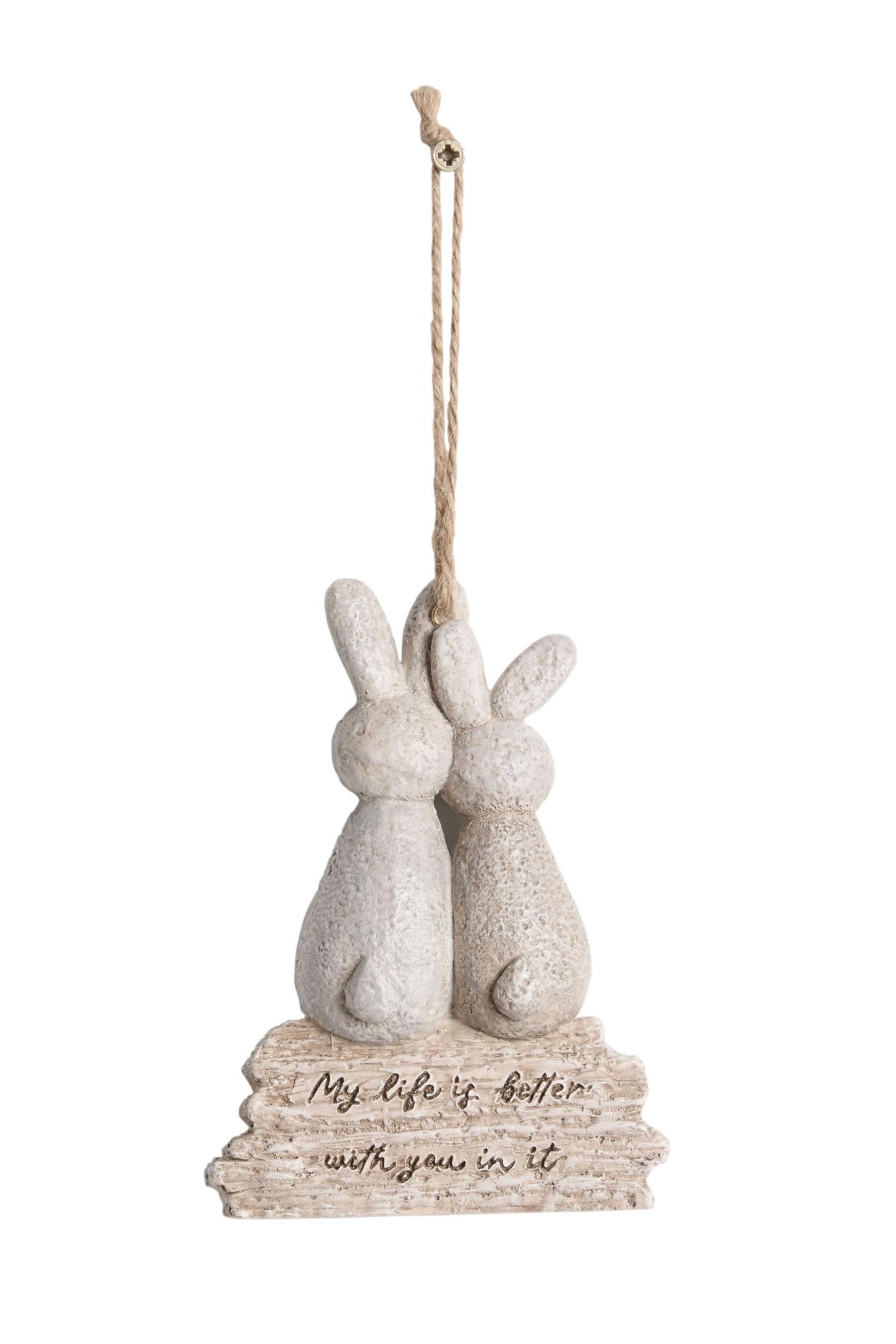 Hängedekoration Hängedeko „Bunnies Life Is Better“