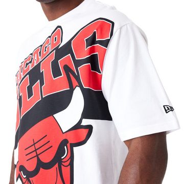 New Era Print-Shirt Oversized BIG LOGO Chicago Bulls