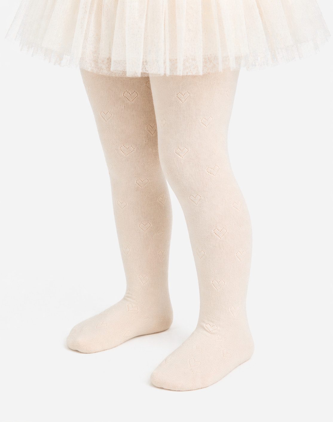 Strumpfhose Strumpfhose für Baby und Kleinkinder festlich in Creme
