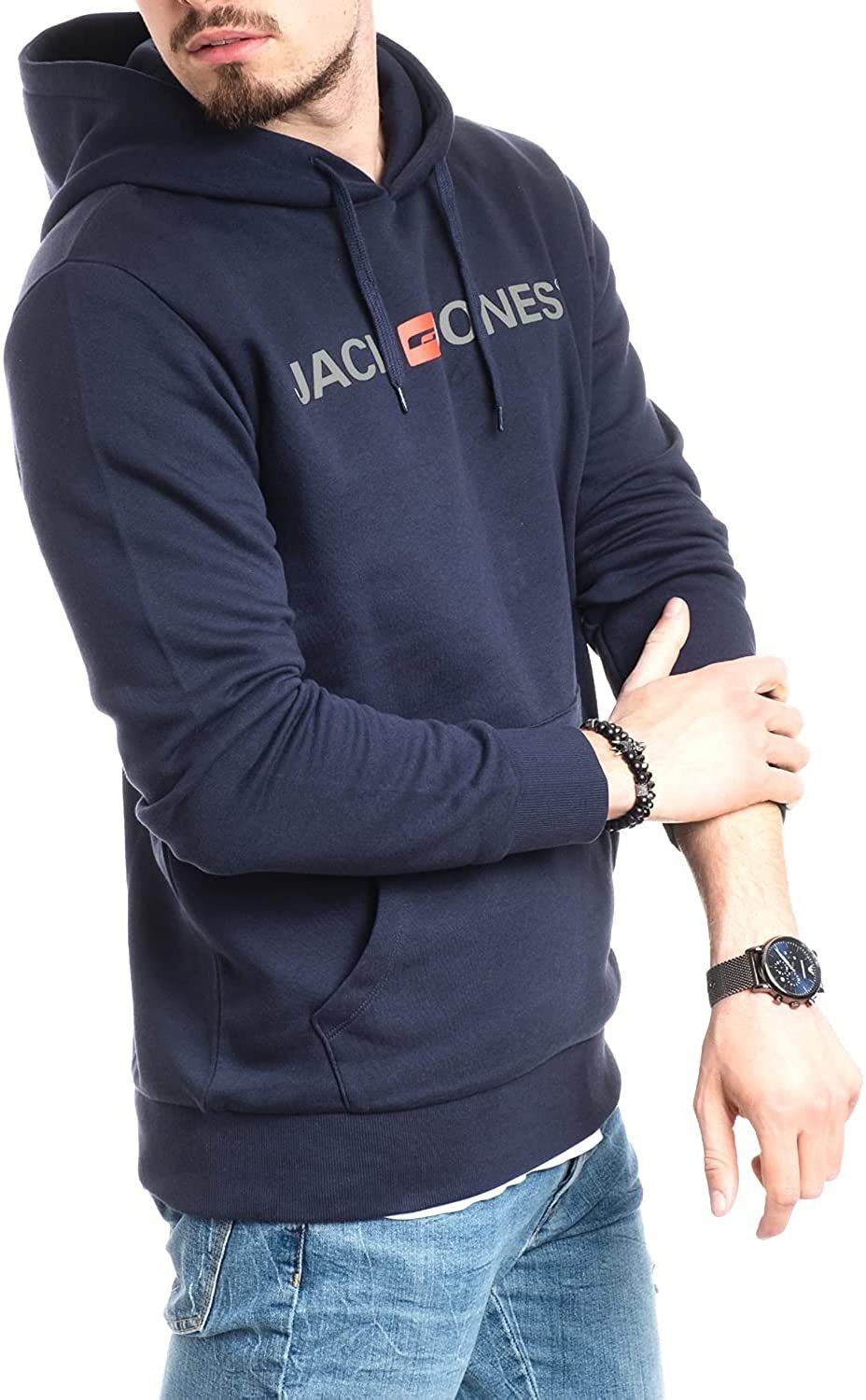 Jack & Jones Hoodie mit Kängurutasche, mit Kapuze, mit Logodruck günstig online kaufen